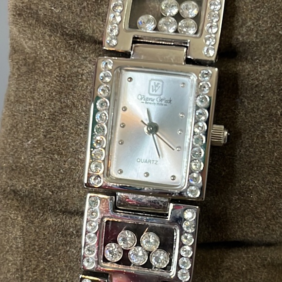 Victoria Wieck floating crystal silver watch - Picture 2 of 4